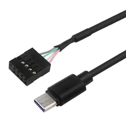 Cable USB tipo C a 5 pines para placa base de ordenador, pantalla secundaria USBC, PC LCD