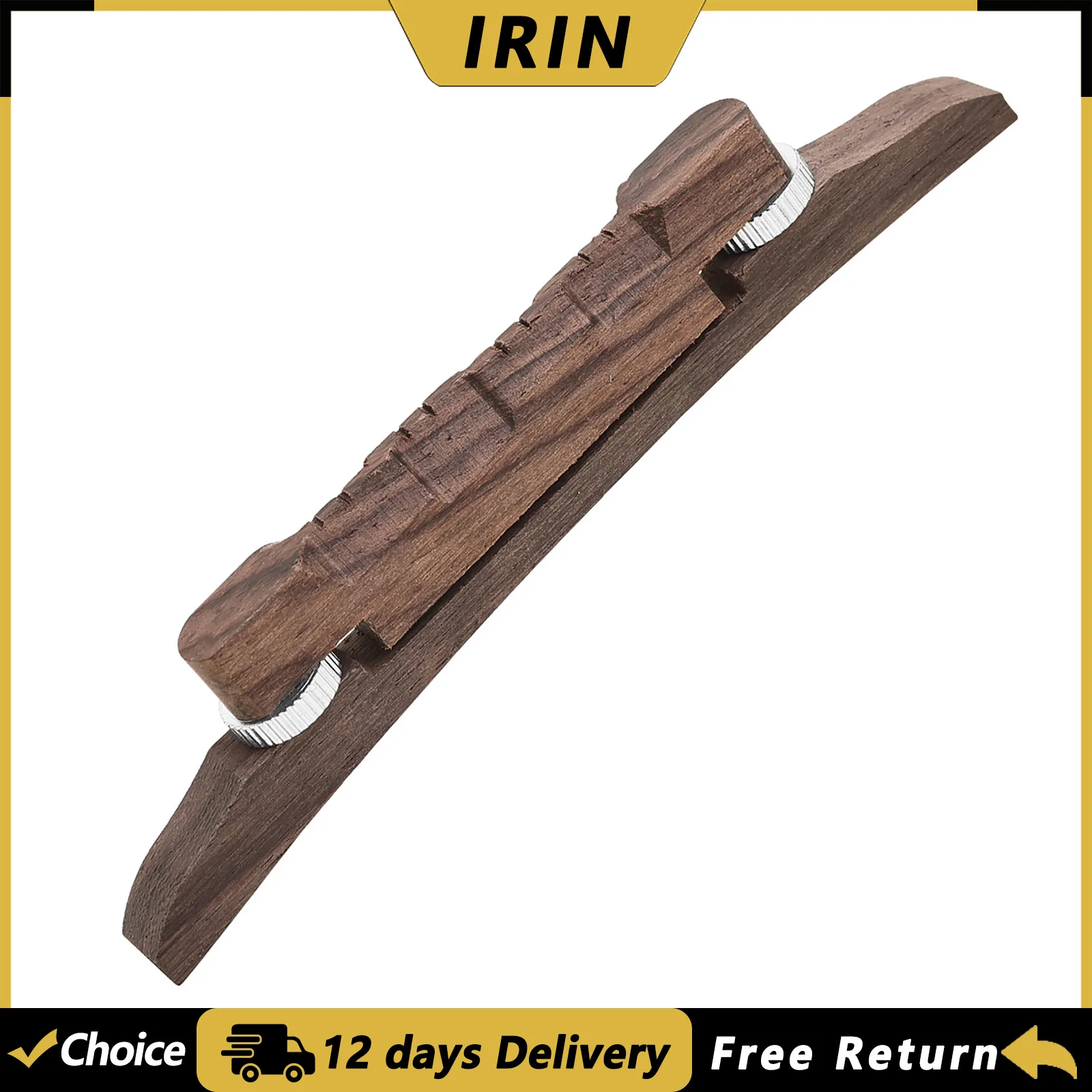 IRIN Mandolin Bridge Rosewood Hand-made Adjustable Bridge Mandolin Guitar Replacement Accessories Stringed Instrument Parts
