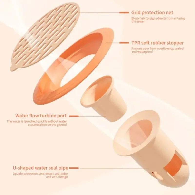 الحمام المرحاض استنزاف أداة التحكم في الرائحة أنابيب النفايات منع الحشرات ارتجاعي تصفية شاشة جهاز حماية المجاري المنزلية