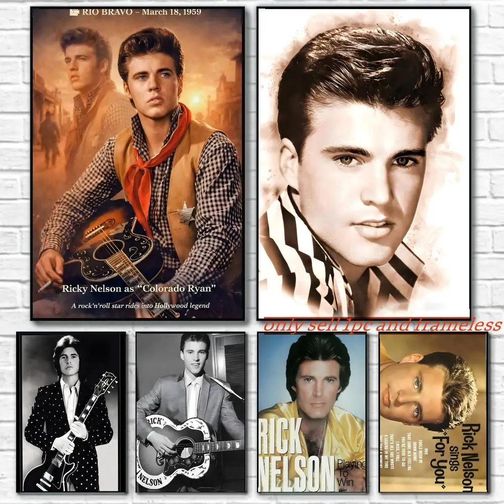 Singer Music R-Ricky Nelson Poster HD Poster Wall Art interior Hallway Home Decoration Holiday Gifts