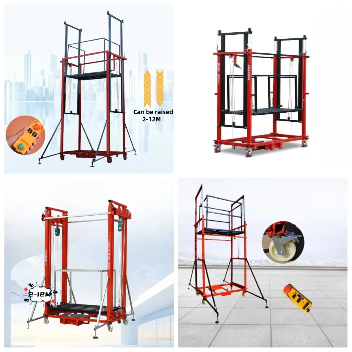 

Gold Seller Customized 2-12m Mobile Electric Lifting Scaffold Automatic Foldable Mobile Lift Stair Lift for Suspended Platform