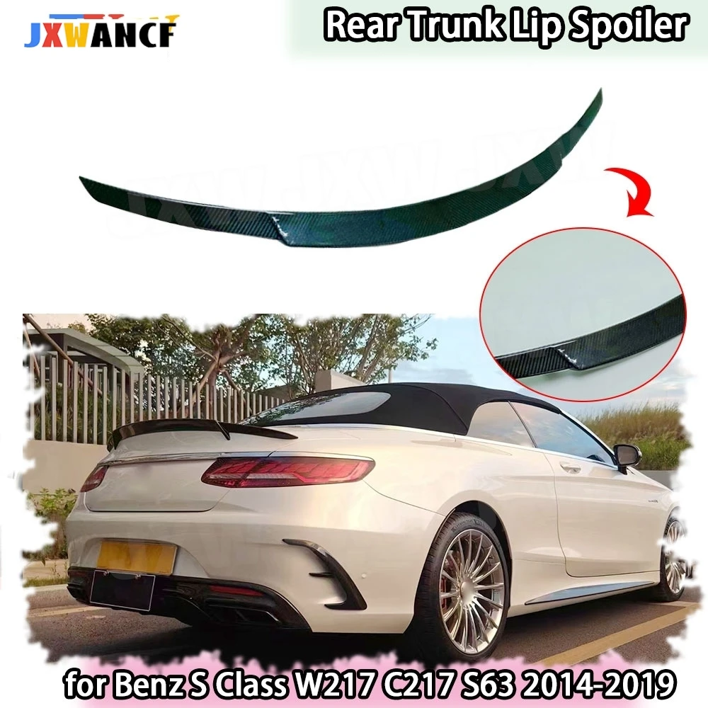 

JXWANCF Углеродное волокно FRP Задний спойлер багажника для Benz S Class W217 C217 S63 S65 для AMG Coupe 2014-2019 Задний спойлер Крылья