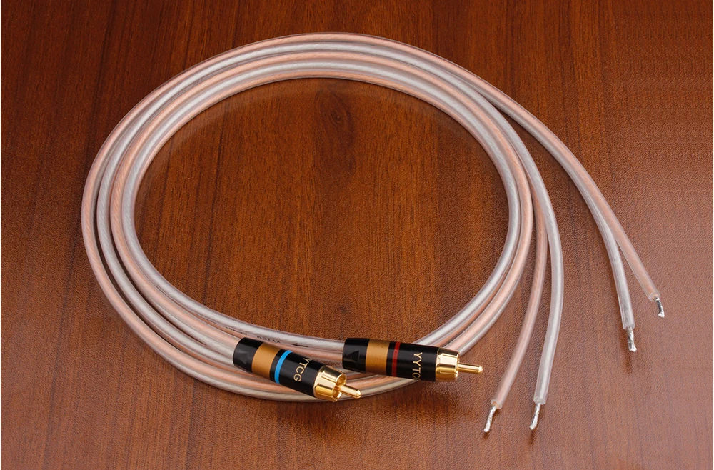YYTCG RCA-Lautsprecherkabel, blanker Draht, Lautsprecherkabel auf RCA-Stecker, ersetzt RCA-Stecker-Stecker-Adapter auf blanken Draht – Detail 8