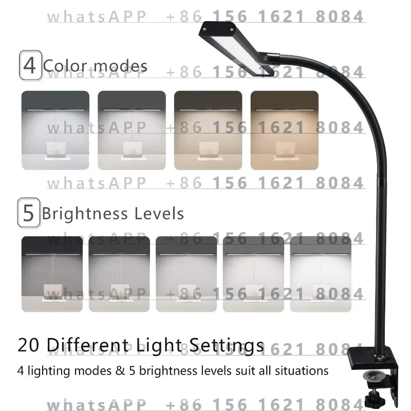 Task Light, Architect Fixture Task Desk Light, 15 W Ultra Bright Extra Wide Area Drafting Job Light