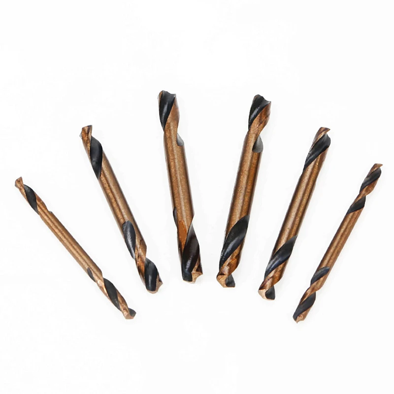 1Pcs 3-5.2Mm Hss Double Ended Spiraal Boren Twist Boor Gereedschap Set Voor Hout Metaal Opening gatenzaag Tool