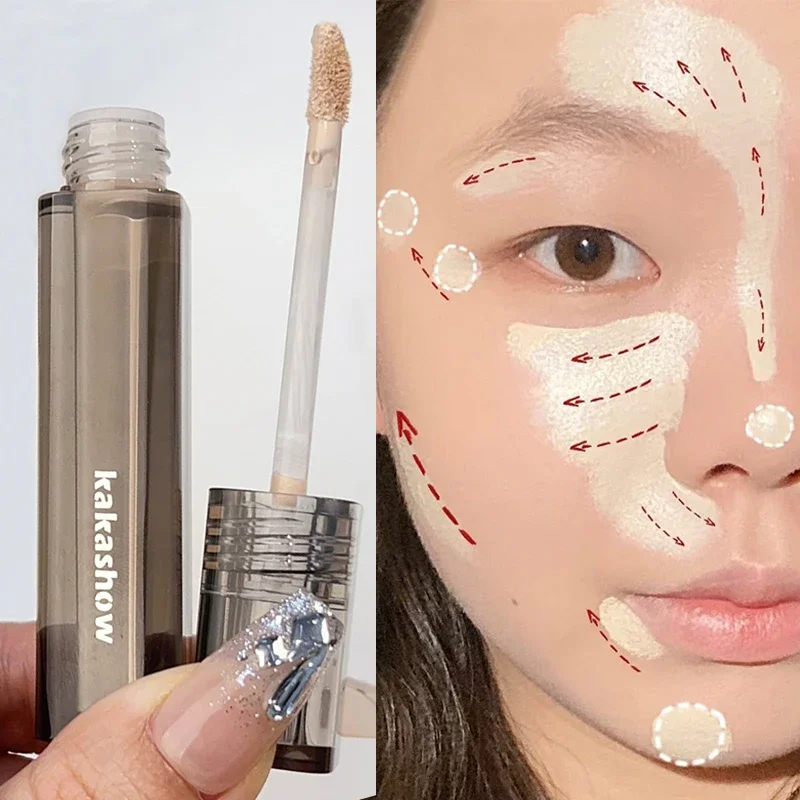 Waterdichte Vloeibare Concealer Sticks Bedekken Acne Donkere Kringen Foundation Concealer Crème Wijzigen Gezichtscontouren Make-Up Cosmetica