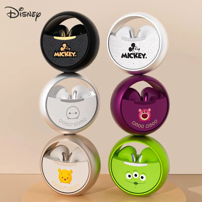 Disney A12 Rotate Bluetooth Earphones Hifi Tone Quality Alien Mickey Mouse Stereo High Definition Music Converse Earphone Gift