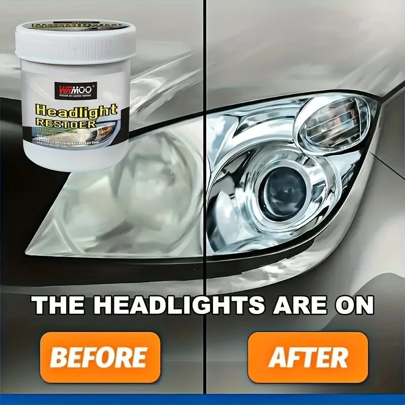 Headlight Restoration Kit for Cars - Universal Model, Plastic Material, Restores Yellowing,Scratches,Haze - Renovates Headlights