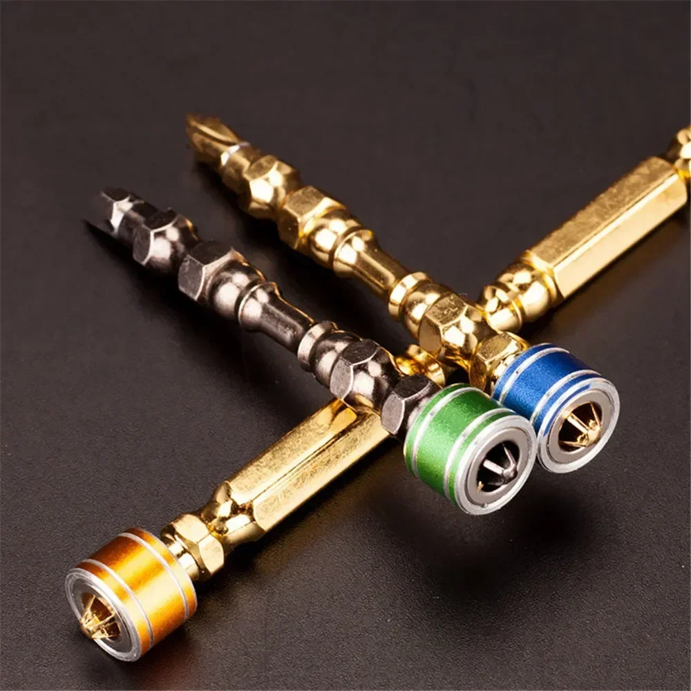 

65mm/100mm Electric Screwdriver Cross Head Double-bar-shaped Strong Magnetic Ring High Hardness Small Head Drill Set Hand Tools