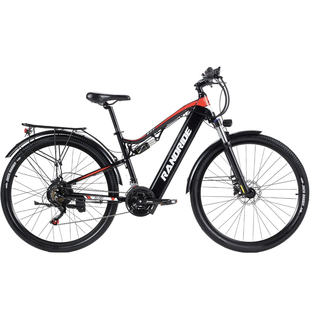 RANDRIDE YG 90 E-Bike 1000W Motor 48V18AH Batterie Hochleistungsakku Elektrofahrrad 27,5/29-Zoll-Reifen Doppelte Hydraulische Scheibenbremse Elektrofahrrad für den Stadtverkehr