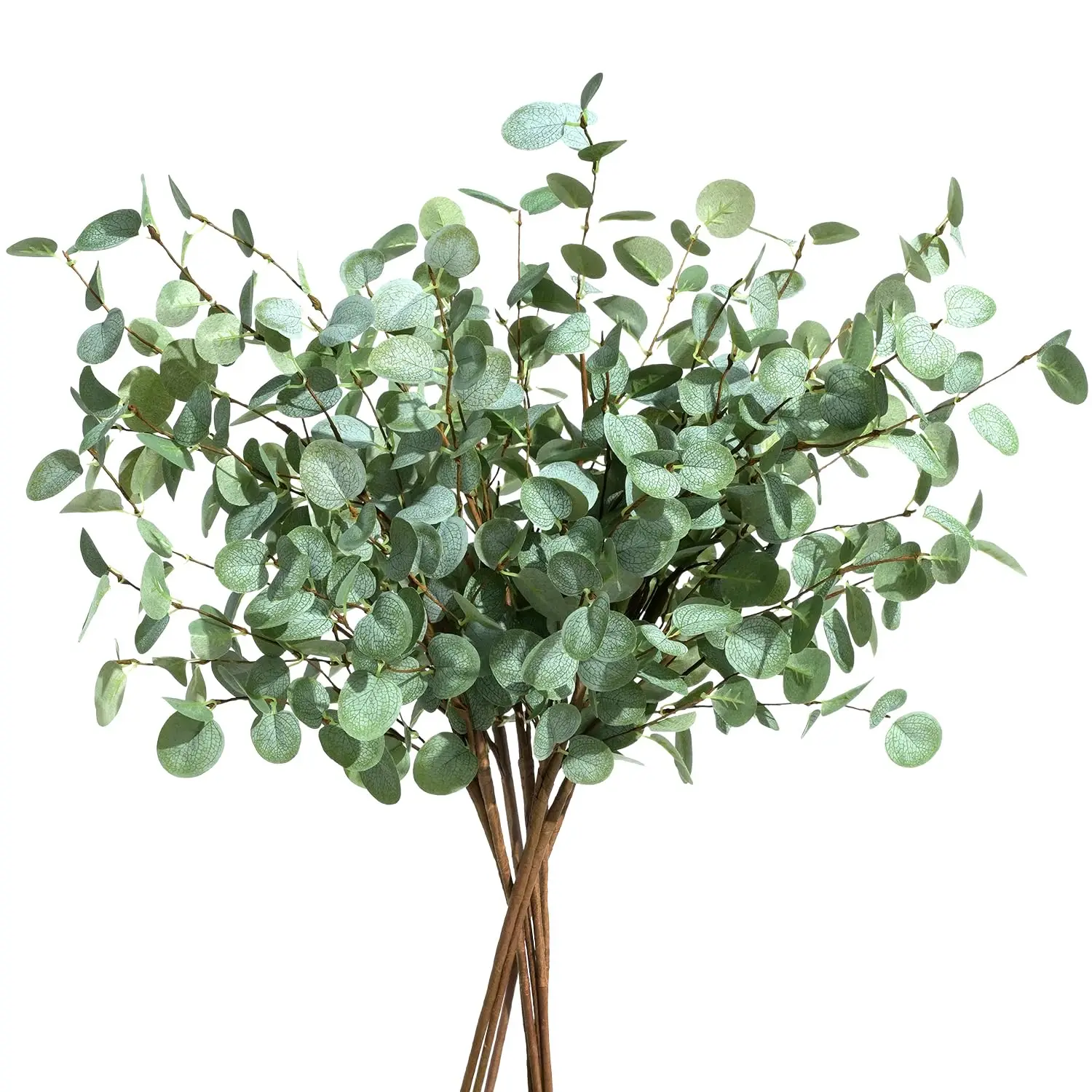 1/3 Uds. De tallos de eucalipto artificiales, decoración de plantas falsas para jarrón, mesa de fiesta en casa, decoraciones de boda, hoja de eucalipto de imitación