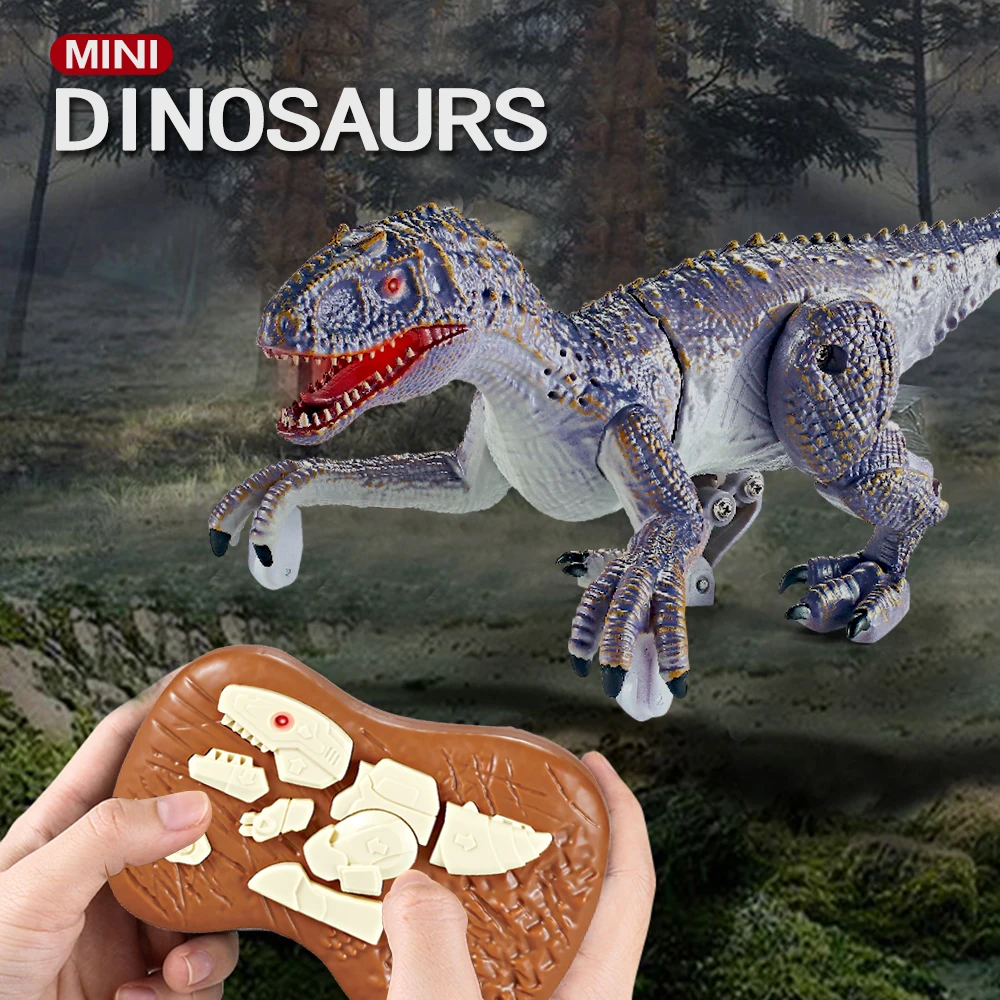 Neue 2,4G Fernbedienung Mini Dinosaurier Elektronische Smart Dinosaurier Spielzeug One Click Demonstration Mit Verisimilitude Sound