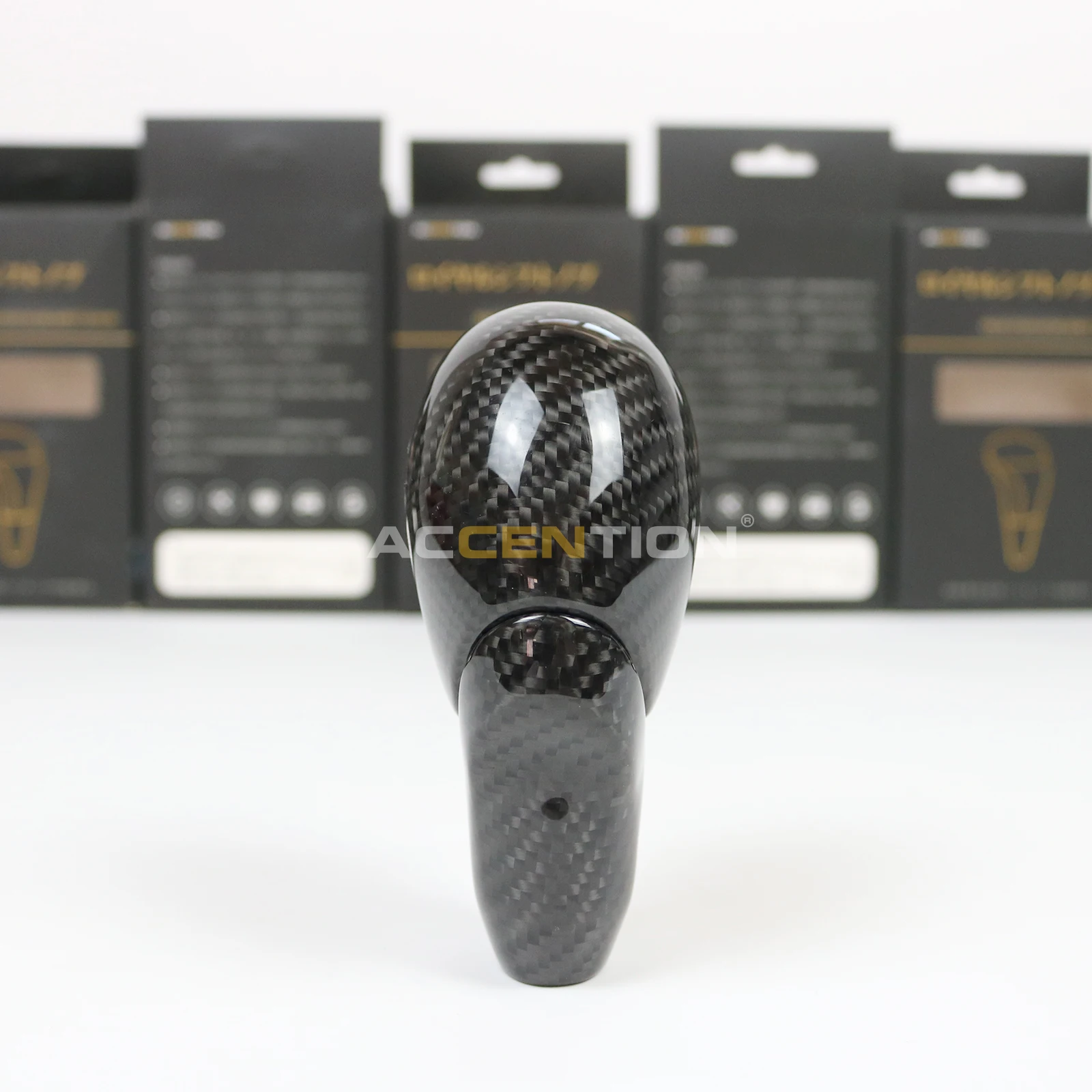 Automatic Black Real Carbon Fiber Gear Shift Knob Shifter Knob For Nissan Fairlady Z Z34 370Z 2009-2023