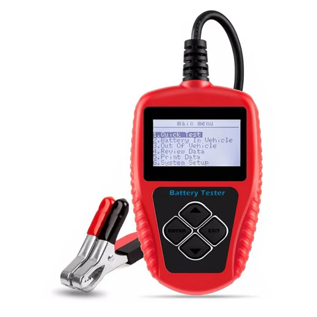 BA101 Car Battery Tester 12V 100-2000CCA Battery System Detect Auto Load Battery Analyzer PK KW208 Nordic Version