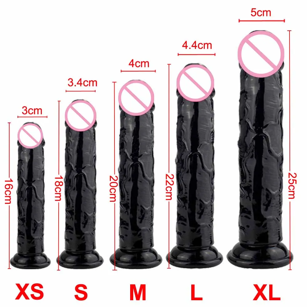 16-25cm Realistic Dildo,Dildo with Strong Suction Cup for Hand-Free Play , Adult Sexy Toy for Men Women Female Couples