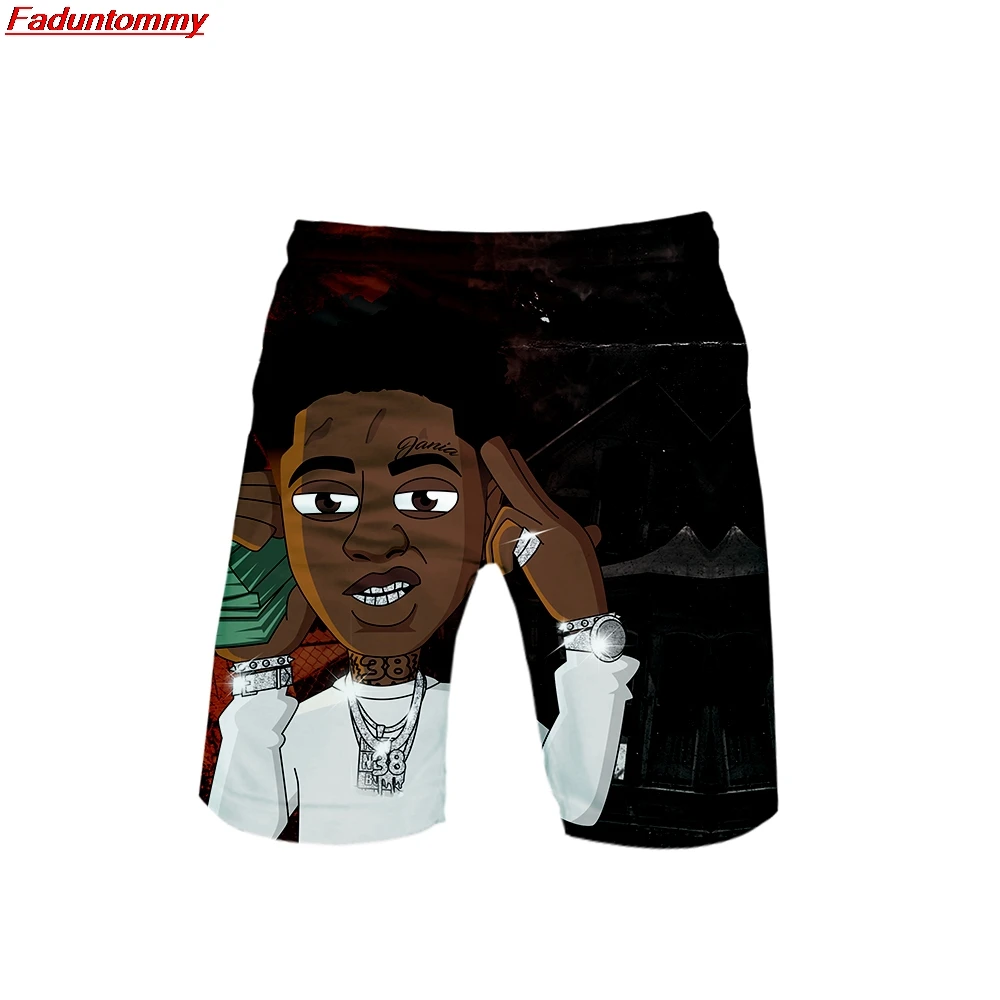 Style Summer Men Casual Leisure Trend Shorts pants New Kpop Popular Fashion Youngboy Never Broke Again 3D Print