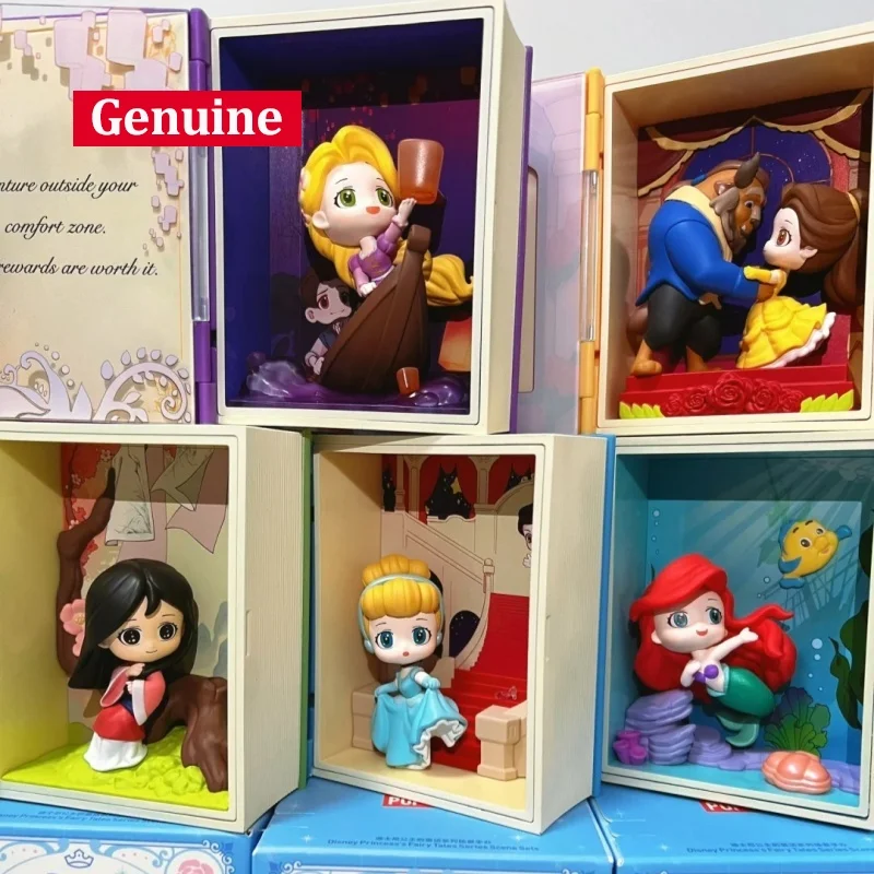 

Подлинная POPMART принцесса Диснея, сказочная серия, сцена, ручная глухая коробка, модный игровой орнамент, загадочная коробка, праздничные подарки