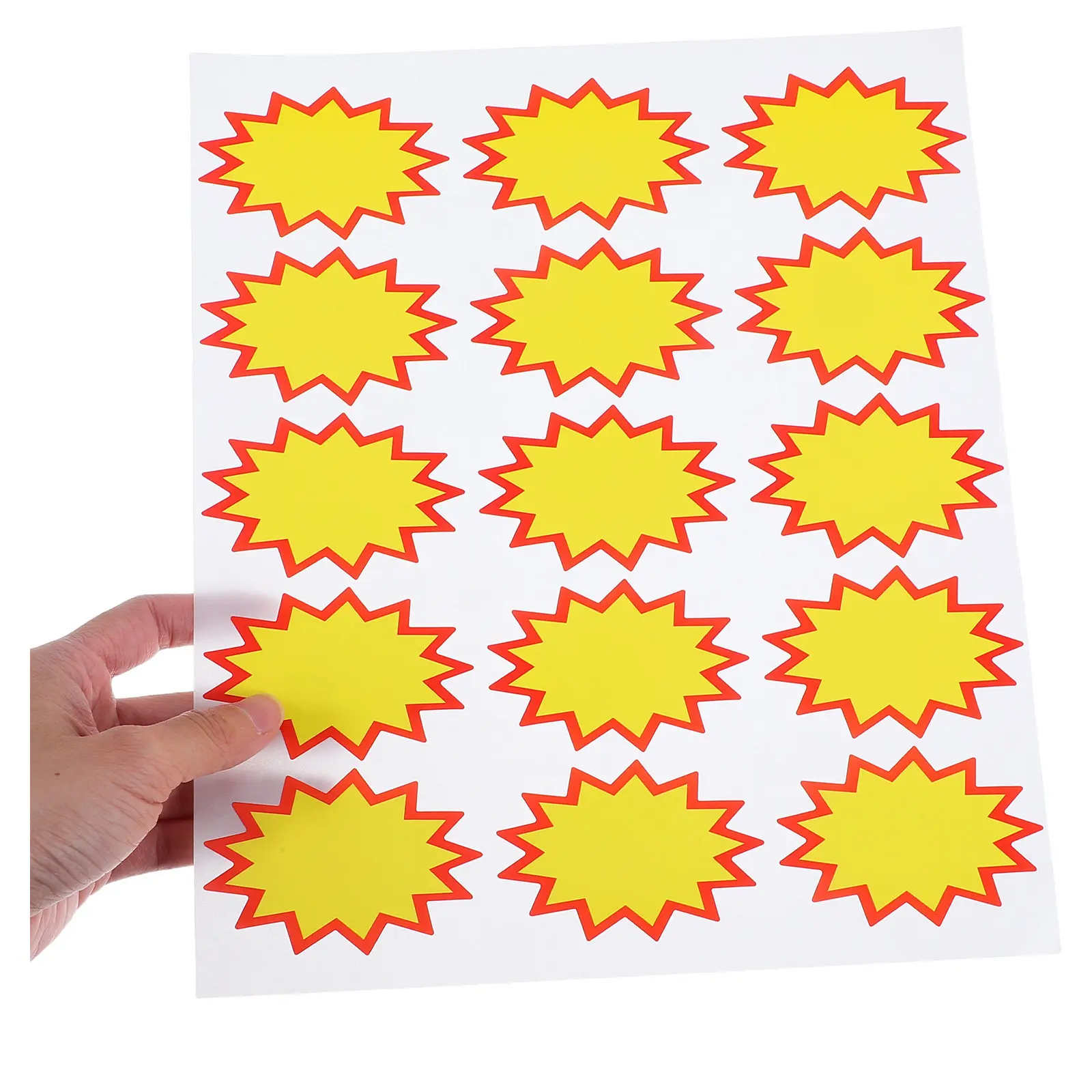 

180Pcs Price Tags Yellow Writable Stickers Retail Sale Labels Supermarket Store Promotion Signs Blank Price Stickers