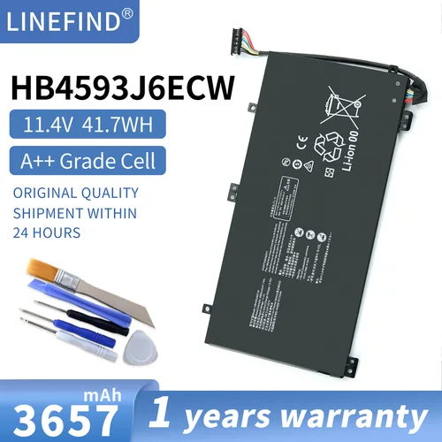 HB4593J6ECW batería del ordenador portátil para Huawei MateBook 13 2020 WRT-W19 WRT-W29 WRT-WX9 i7 HN-W19L 11,4 V 41.7Wh 3660mAh