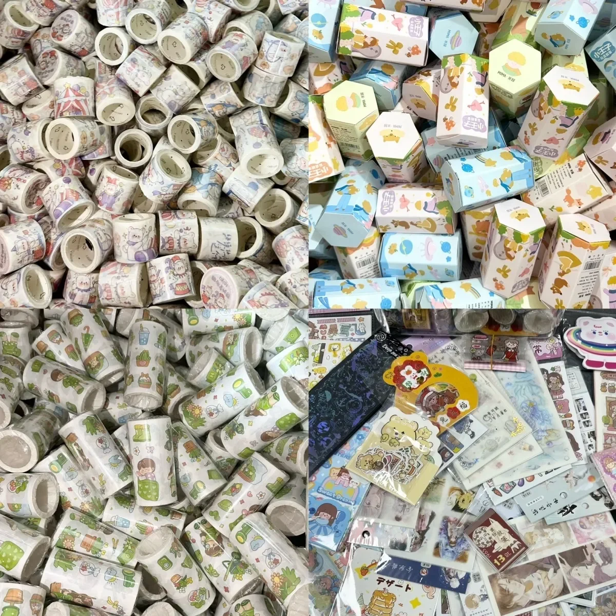 500g náhodné washi páska sada 50-60 ks ne opakovat papírnictví nálepky lepidlo maskovací páska scrapbooking kawaii žurnál zásoby