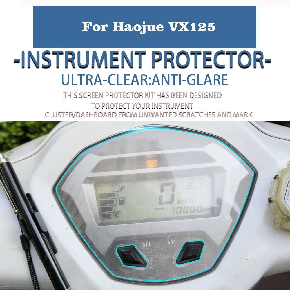 

For Haojue VX125 Motorcycle Accessories Cluster Scratch Protection Film Dashboard Screen Protector