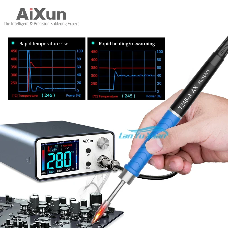 Aixun T3A T3AS T3B Digital Soldering Station Machine With T12 T115 T210 T245  Iron Tip Bga Smd Rework