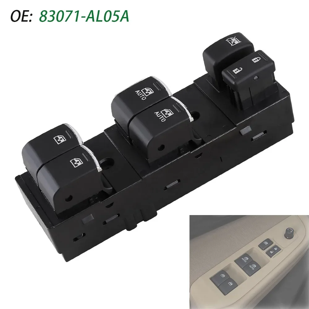

For Subaru Outback Legacy 2015 2016 Front Left Electric Power Master Window Switch Control Button Car Accessories 83071-AL05A