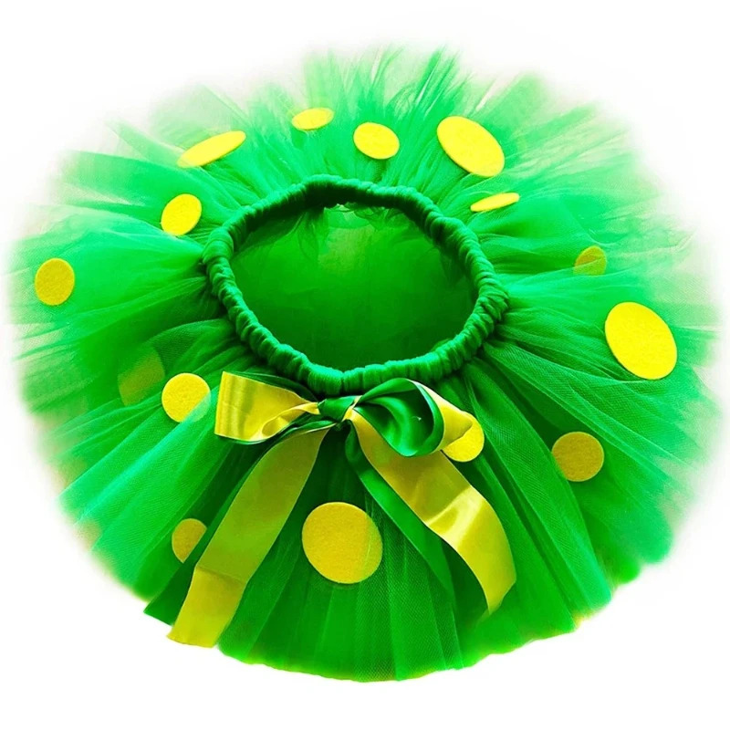 

Girls Green Dinosaur Tutu Skirt for Toddler Baby Kids Clothes Jungle Themed Animal Tutu Costume Fluffy Girls Mini Tulle Skirts