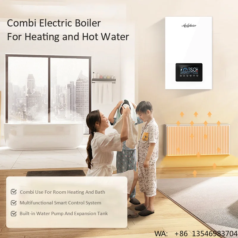 Good Quality 220V 380V Household Central Big Electric Heaters Floor Heating and Shower Use Instant Electric Boilers for Home