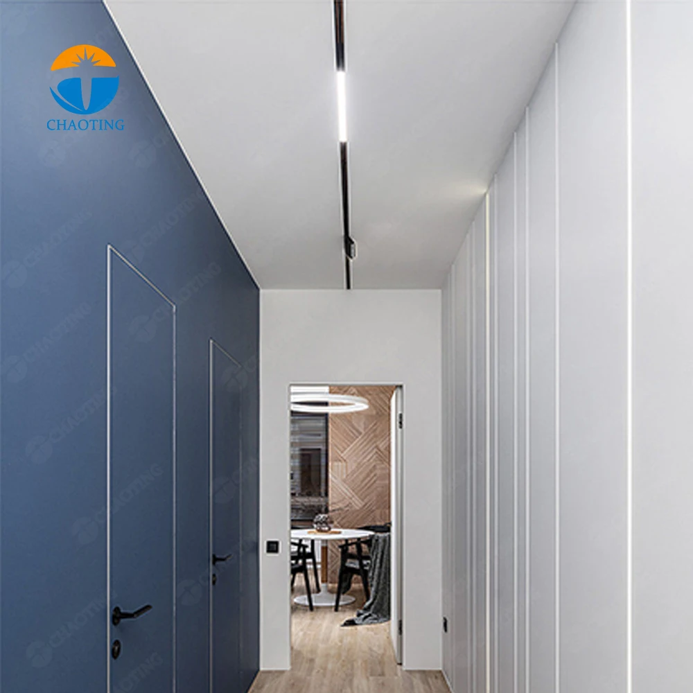New Design Indoor Magnet Linear Track Lighting AC 220V LED Magnetic Ceiling Lamp Aluminium Profiles
