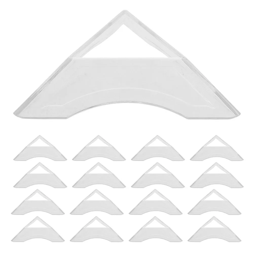 

Набор из 24 треугольных подставок-кубиков: прочное прозрачное основание для демонстрации пазлов и драгоценных камней, обзор на 360 градусов, легкий вес, простая чистка