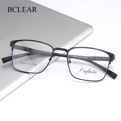 BCLEAR Classic Fashion Men Alloy Optical Frame TR90 Legs Male Spectacle Eyeglasses Frames Myopia Prescription Eyewear Full Rim