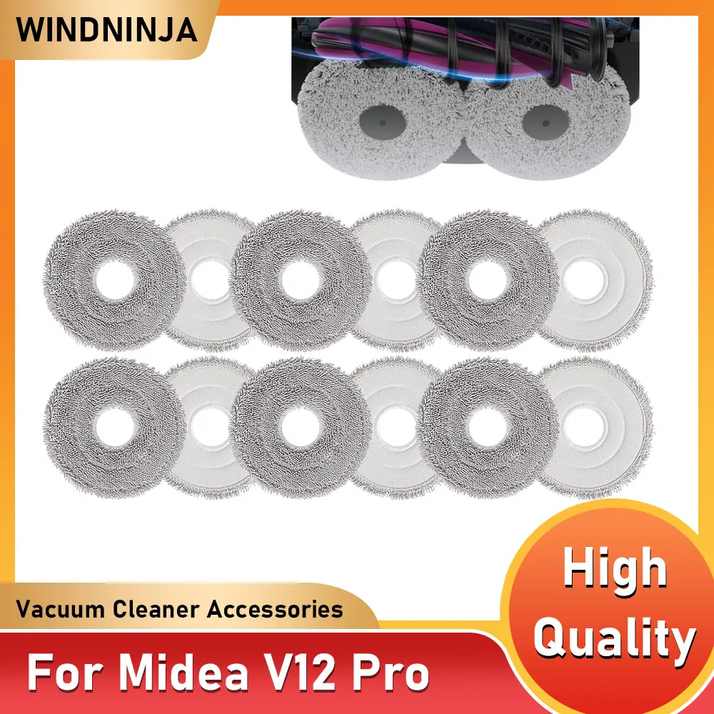 Midea V12 Pro, Dreame L10 Ultra, L10s Plus, X30 Pro, X30 Ultra ve Roborock Qrevo Pro, Qrevo MaxV Elektrikli Süpürgeler İçin Mop Pedi