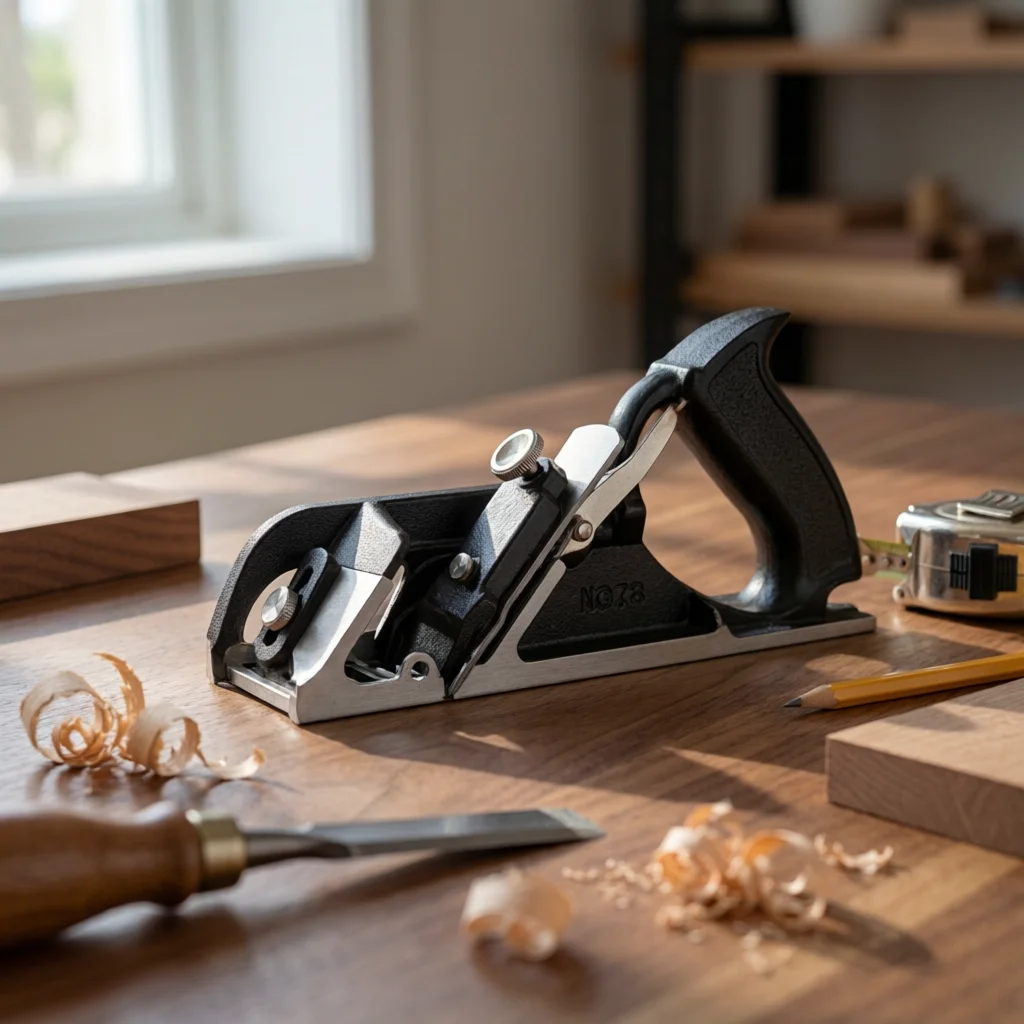 Manual Grooving Plane Black Metal Body Woodworking Tool Precision Control Height Adjustment Cast Iron Hand Plane