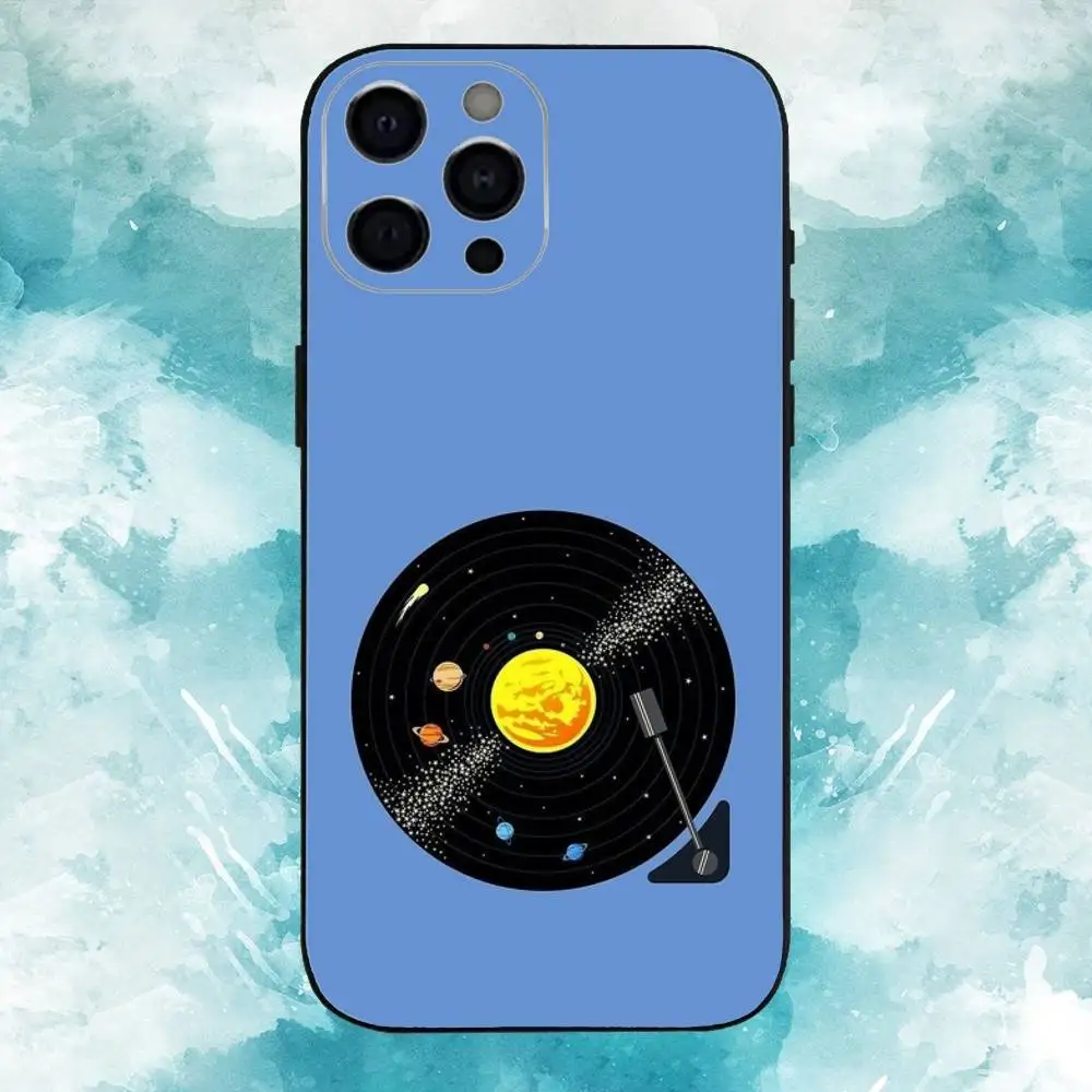 DJ A-Art Vinyl Record   Phone Case For iPhone17,16,15,14,13,12,11 Plus,Pro Max Soft Black Cover