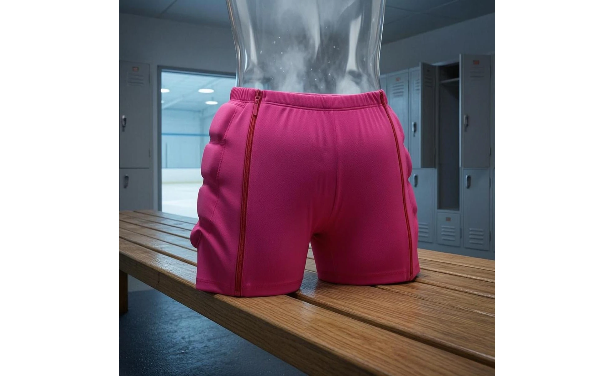 Ice Skating Shorts Elastic Waistband Padded Safety Shorts Sports Gear Pink Sportswear High-Rebound Padding Ice Skating Shorts Elastic Waistband Padded Safety Shorts Sports Gear Pink Sportswear High-Rebound Padding