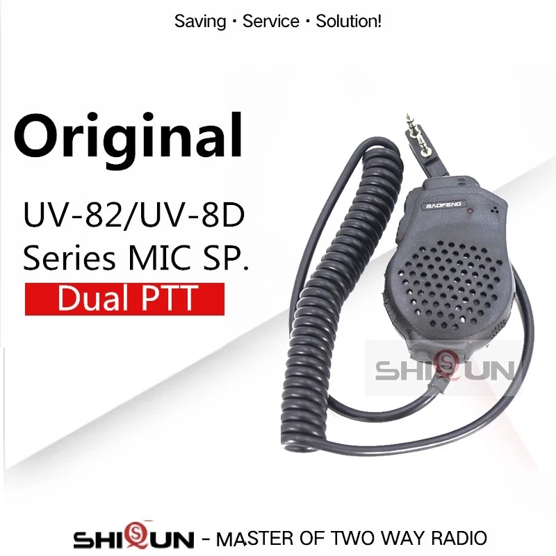 UV-82 Speaker Microphone Dual PTT Earpiece UV-18 PRO Mic Headsets UV-17 UV-1802L UV-K5 UV-16 Plus UV-S9 TP GT-5TP UV-10R DM-1701