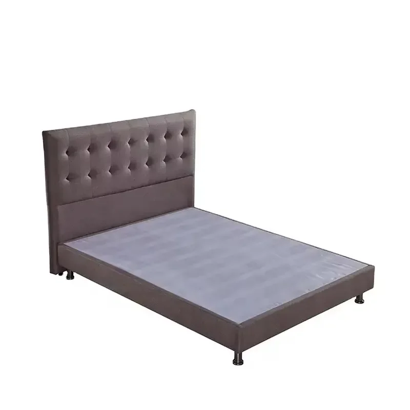 Latest Design Reinforced Wooden Platform Bed Frame with Slatted Soft Base for Bedroom Furniture