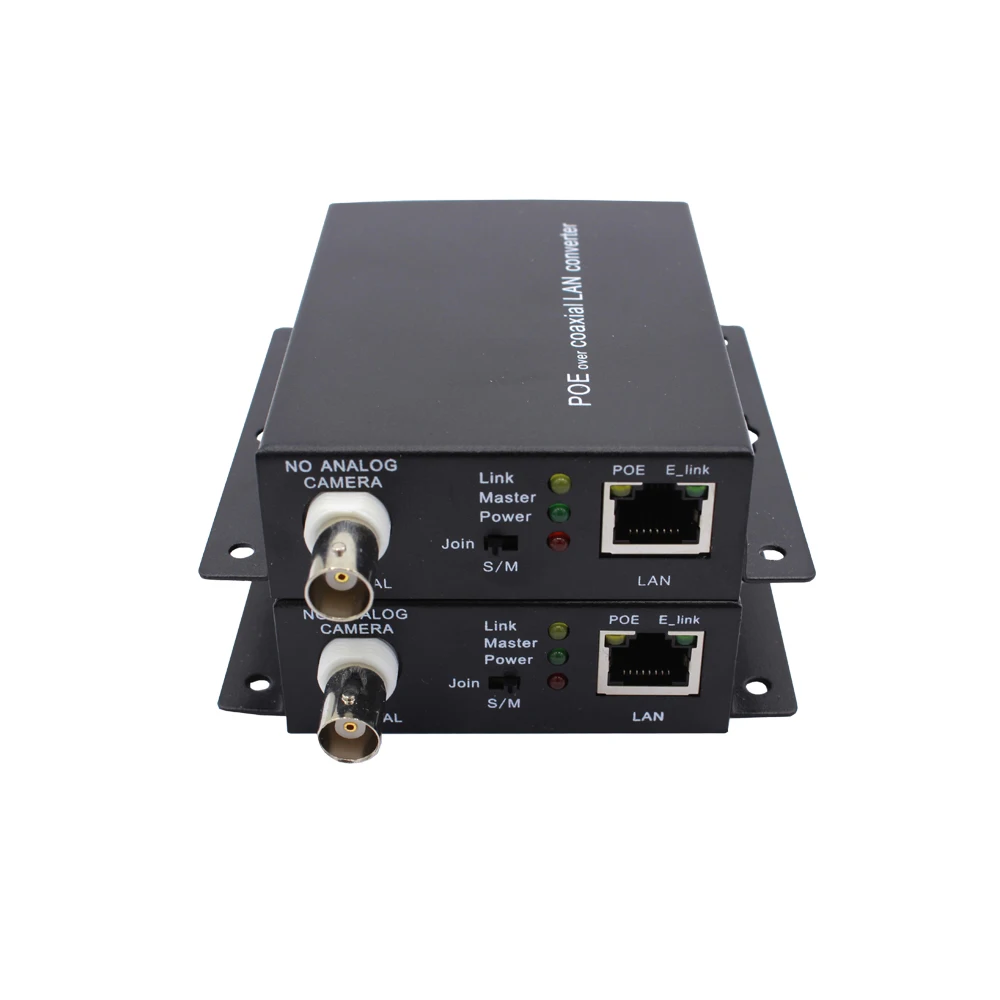 10/100Mbps IP over Coaxial Extender support POE function for POE CCTV without Power Adapter