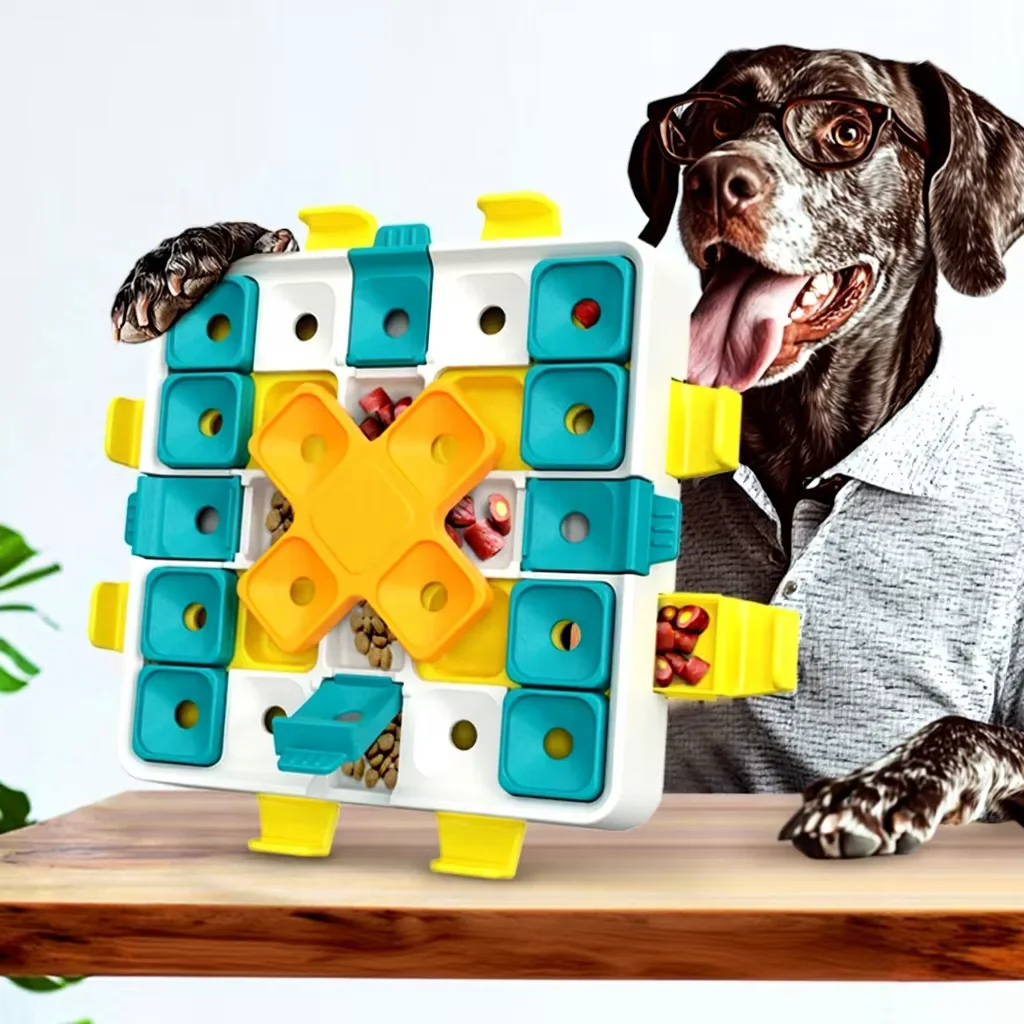 Modern Cute Educational Dog Puzzle Feeder Toy-Eco-Friendly Material Hidden Food Training Sniffing Exercise Boredom Buster