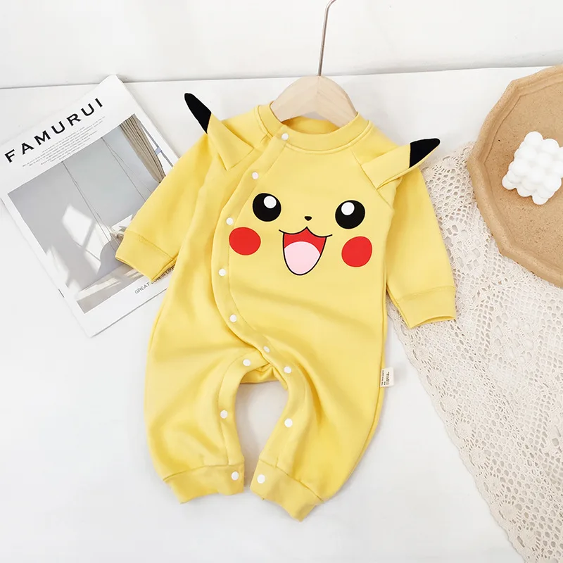 Winter Newborn Jumpsuit Fleece for warmth Cartoon Baby Romper Toddler Outfit Infant Onesie Kids Boy Girl Clothes