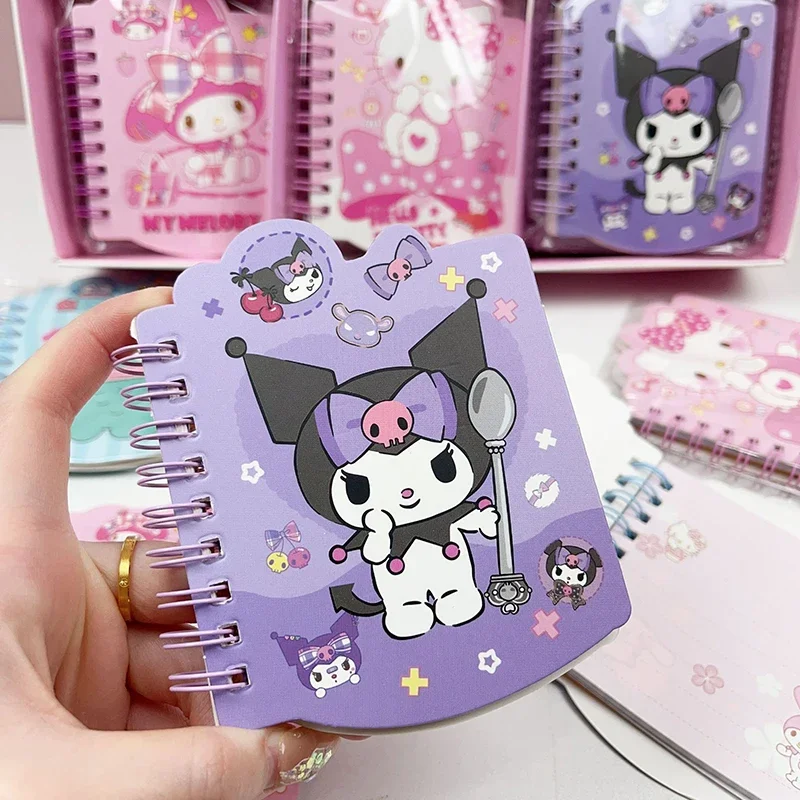 15/30pcs Sanrio Cute Notebook HelloKitty Kuromi HANGYODON Melody Daily Weekly Planner notepad Stationery student School Supplies