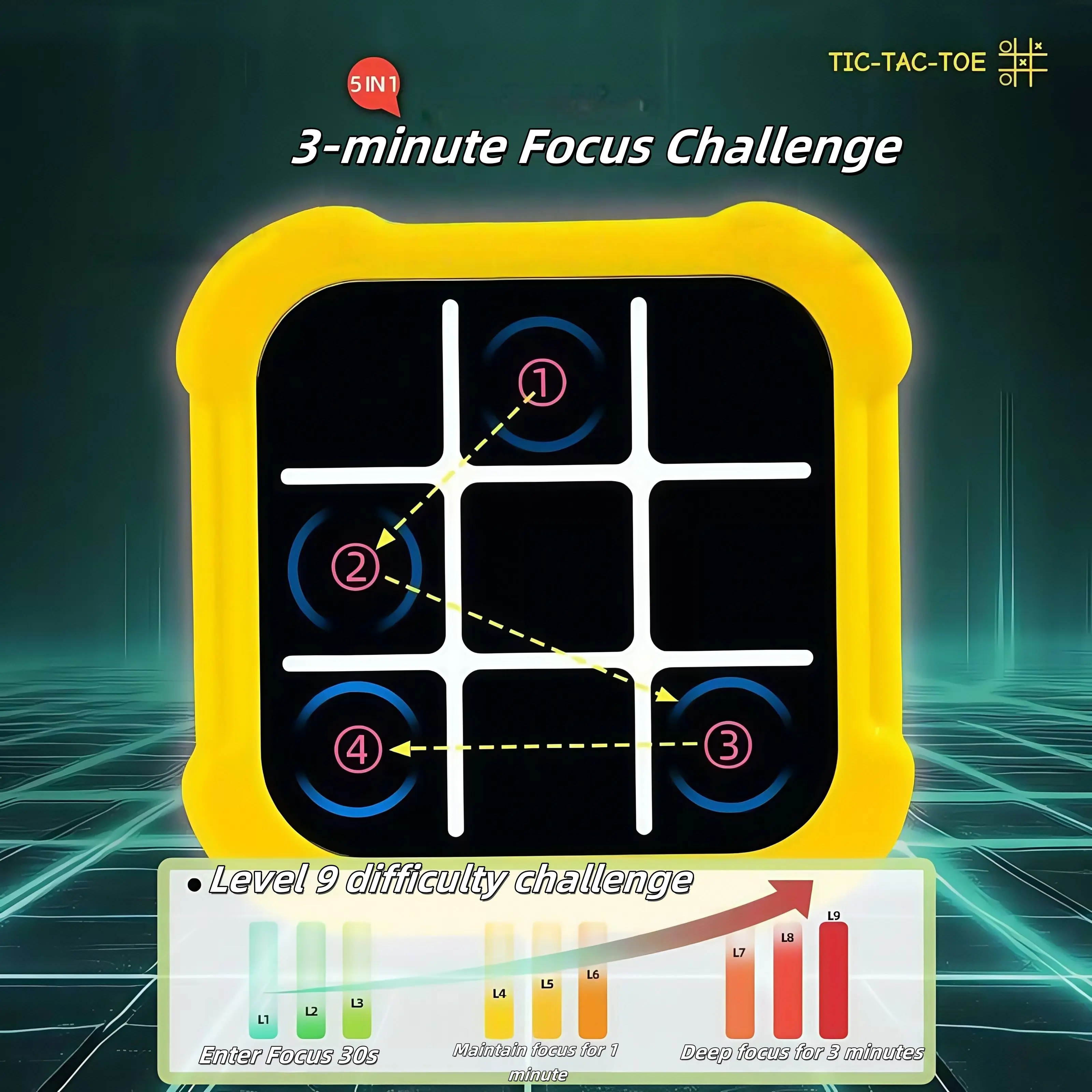 شطرنج متقاطع إلكتروني للأطفال، ألعاب أطفال، جوموكو، رقعة شطرنج متعددة الوظائف، ولعبة الكل في واحد #4