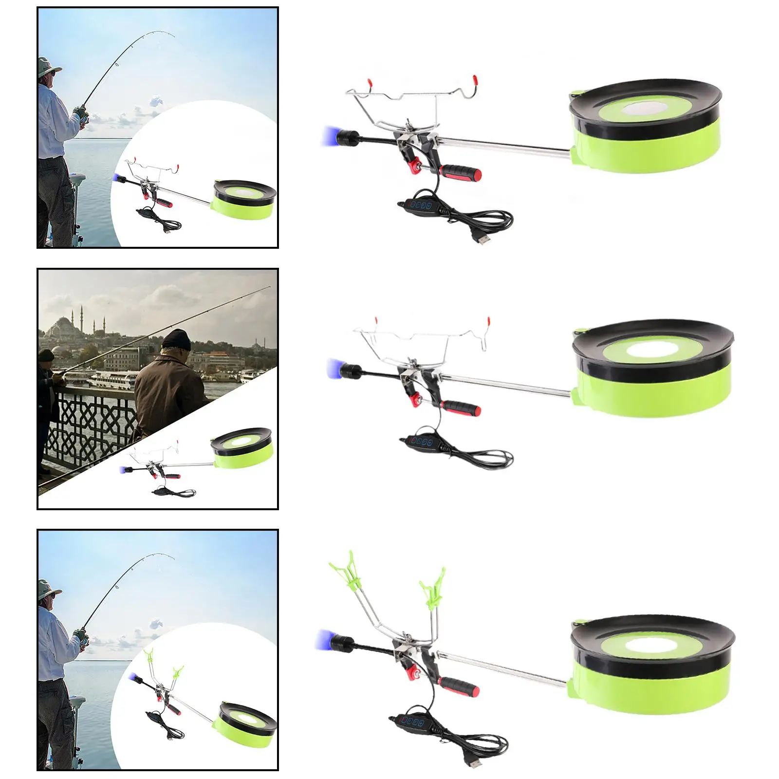 

Fishing Rod Holder Fishing Pole Support Stand for Canoe Yacht Fishing Tackle