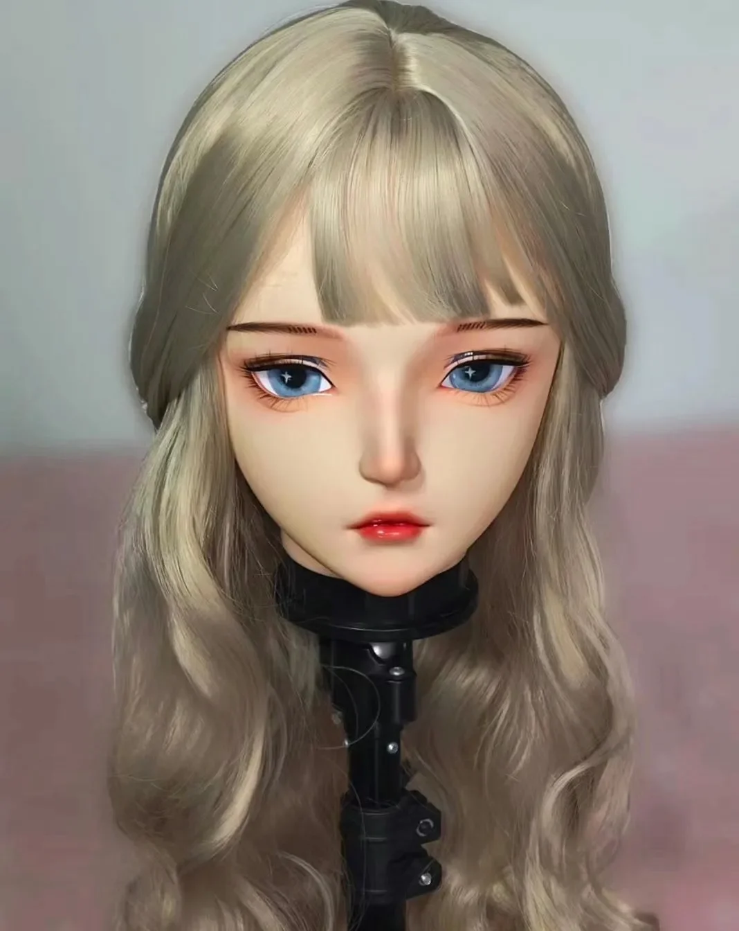 

Kigurumi Base Black Obsidian White Eyes Headgear Headshell Full Baotou Cos Two-dimensional Love and Deep Space Props Accessories