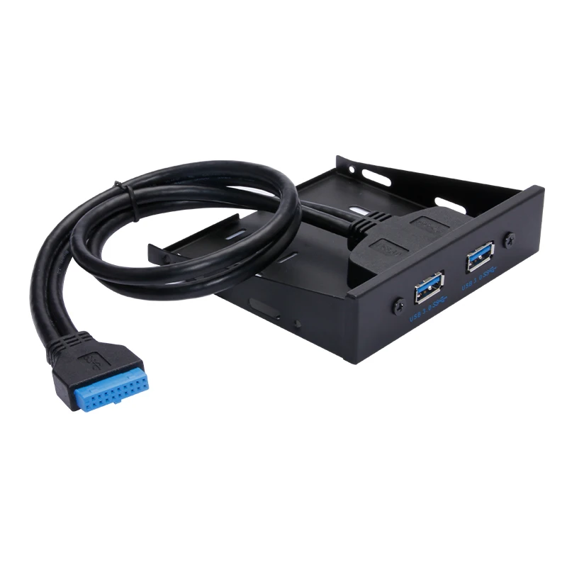 HAGOOGI Capricorn 19-pin 20Pin to two-port USB 3.0 expansion line desktop front panel floppy drive bit 2002