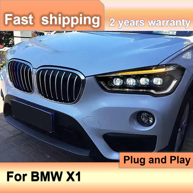 

Автомобильные аксессуары для BMW X1, фара 2016-2020 F48, фара F49 DRL, динамический указатель поворота, линза проектора дальнего света