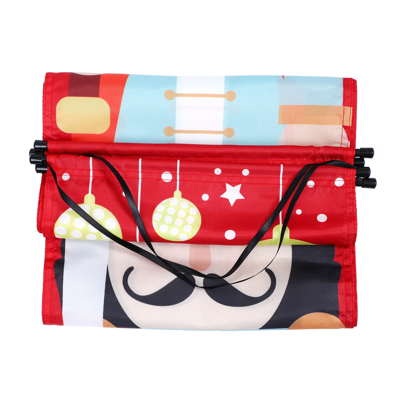 

1 Pair Door Curtain Banners Christmas Decorative Couplets Holiday Party Porch Hanging Outdoor Indoor Front Door Xmas Banner