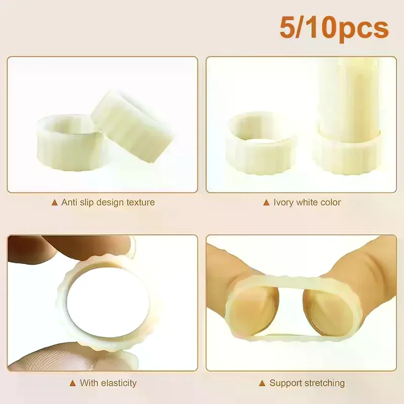 5/10pcs Candle Holders Silicone Stabilizing Sleeves Prevent Slipping Wax Drips Stabilize Tapered Pillar Candles