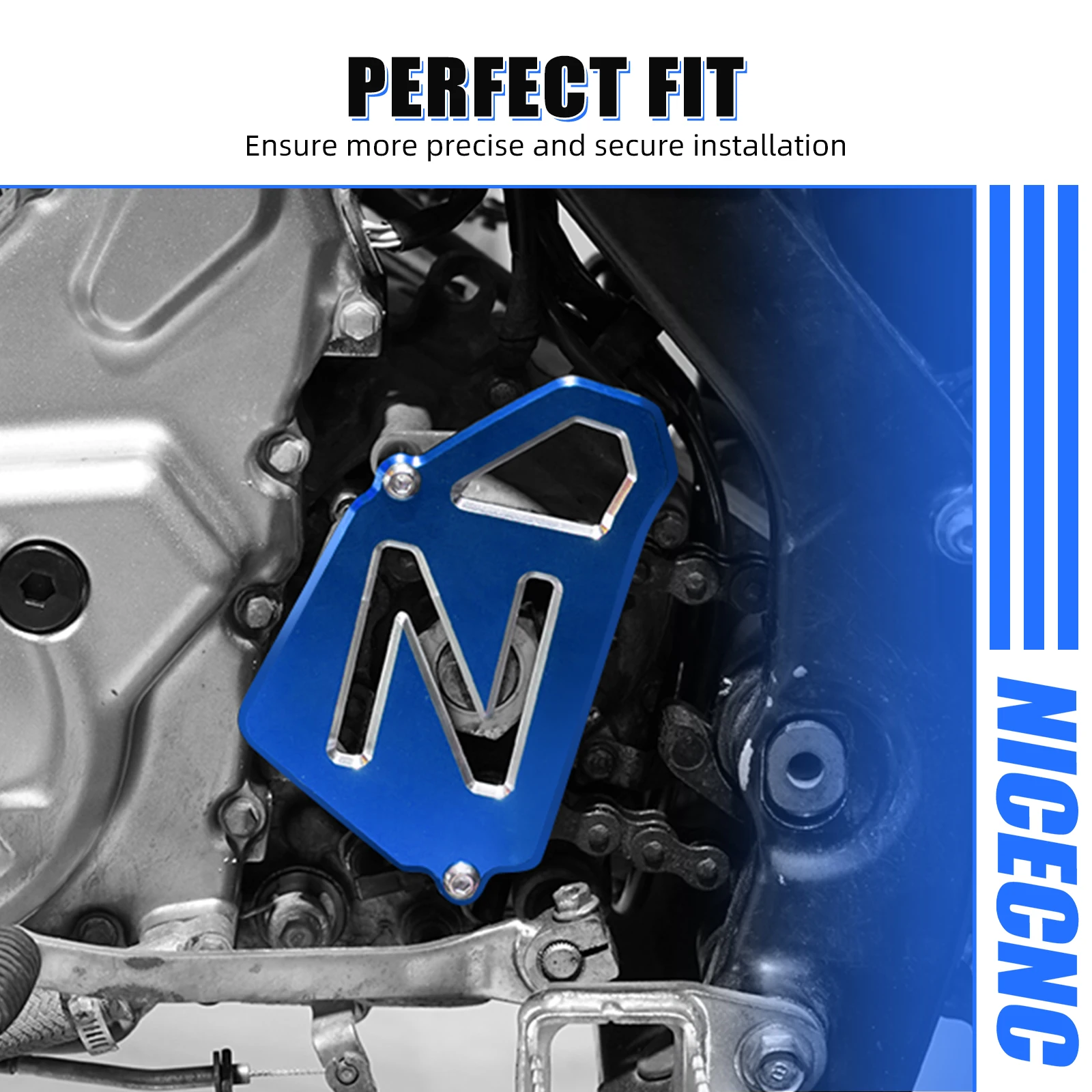 ATV Pignone Copertura Caso Saver Catena Guard Per Yamaha Raptor 700 700R YFM700R YFM700 CNC In Alluminio Catena di Protezione Accessori